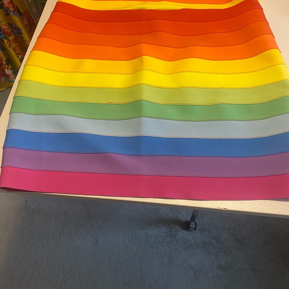 Fashion Nova Rainbow Mini Skirt